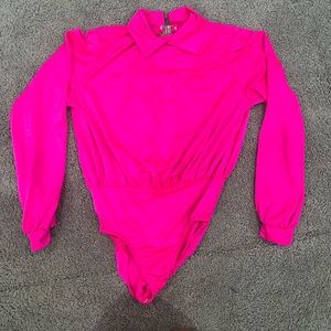 NEON PINK BODYSUIT